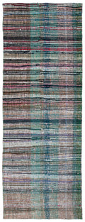 Chaput Over Dyed Kilim Rug 4'5'' x 11'9'' ft 135 x 357 cm