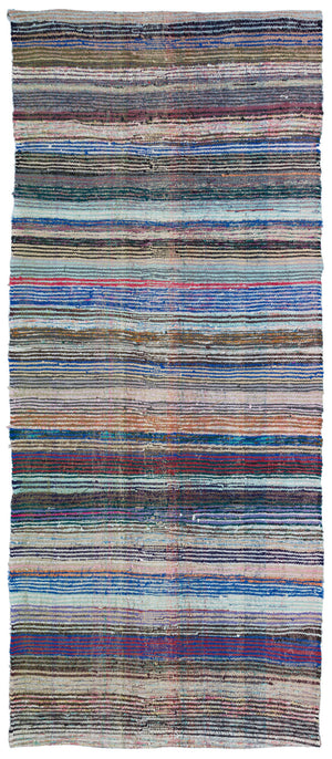Chaput Over Dyed Kilim Rug 4'6'' x 10'6'' ft 136 x 320 cm