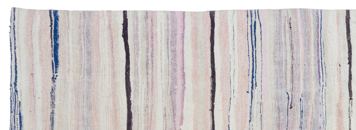 Chaput Over Dyed Kilim Rug 4&#39;4&#39;&#39; x 12&#39;2&#39;&#39; ft 133 x 372 cm