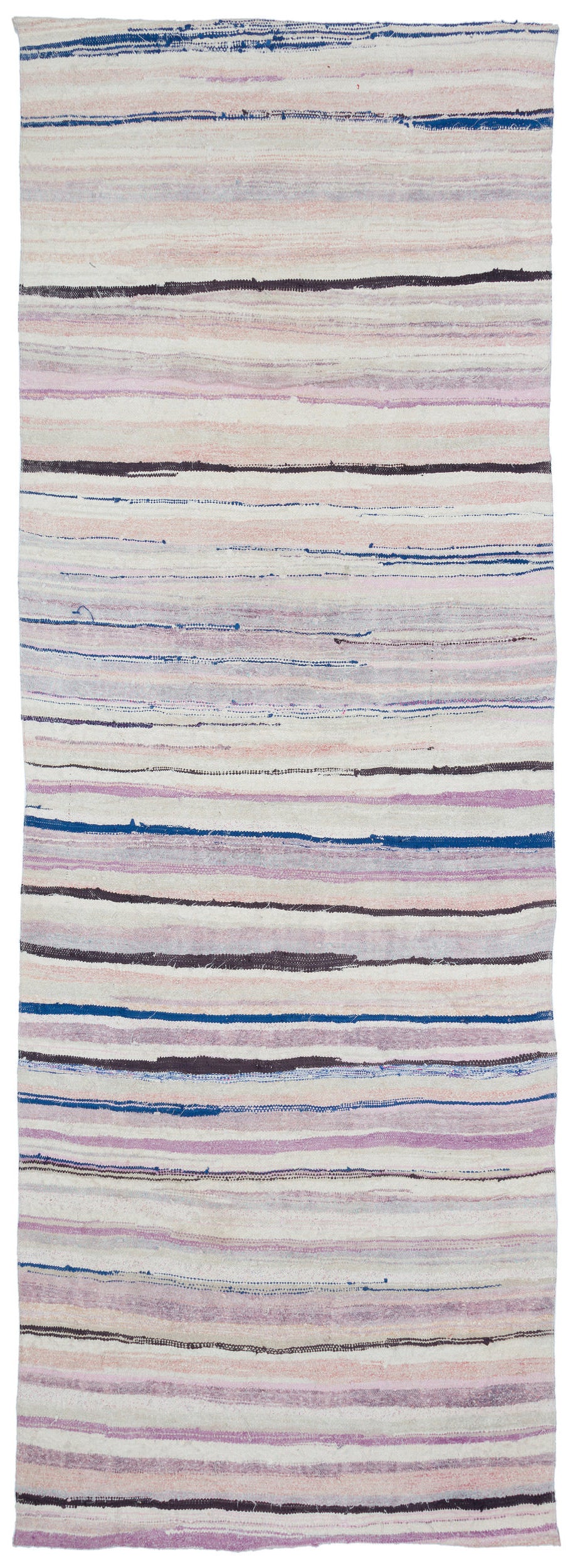 Chaput Over Dyed Kilim Rug 4&#39;4&#39;&#39; x 12&#39;2&#39;&#39; ft 133 x 372 cm