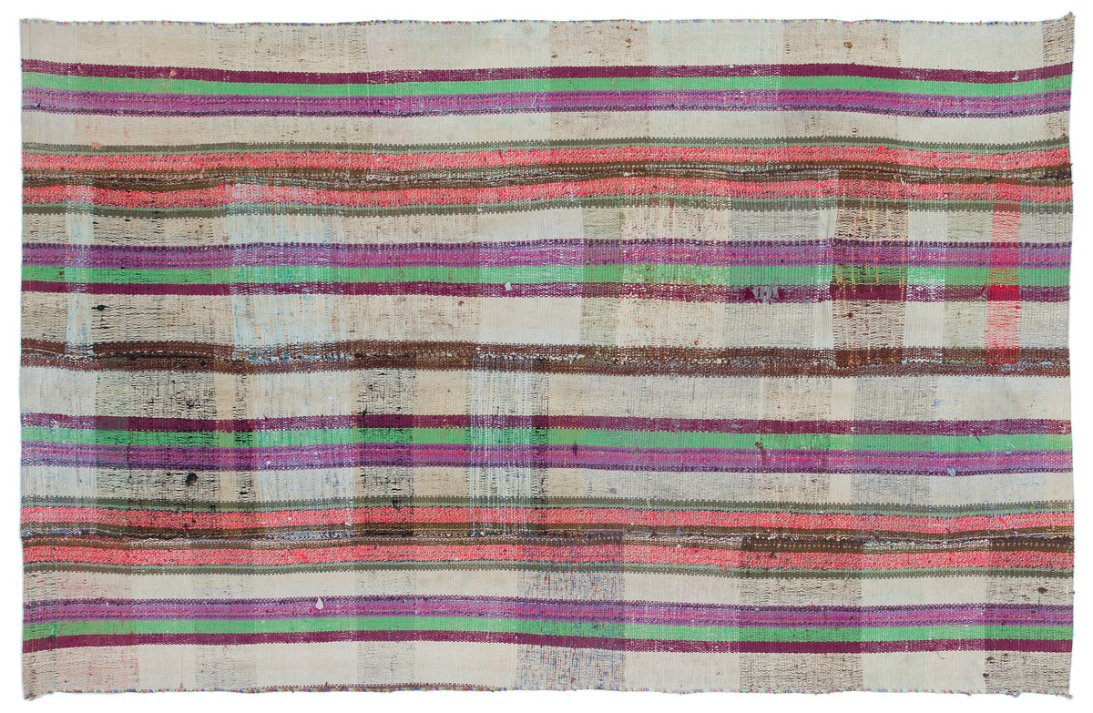 Chaput Over Dyed Kilim Rug 4&#39;4&#39;&#39; x 6&#39;9&#39;&#39; ft 132 x 206 cm