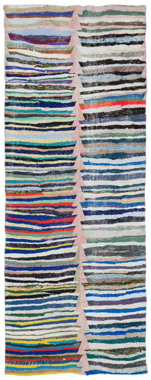 Chaput Over Dyed Kilim Rug 4'0'' x 10'5'' ft 122 x 317 cm