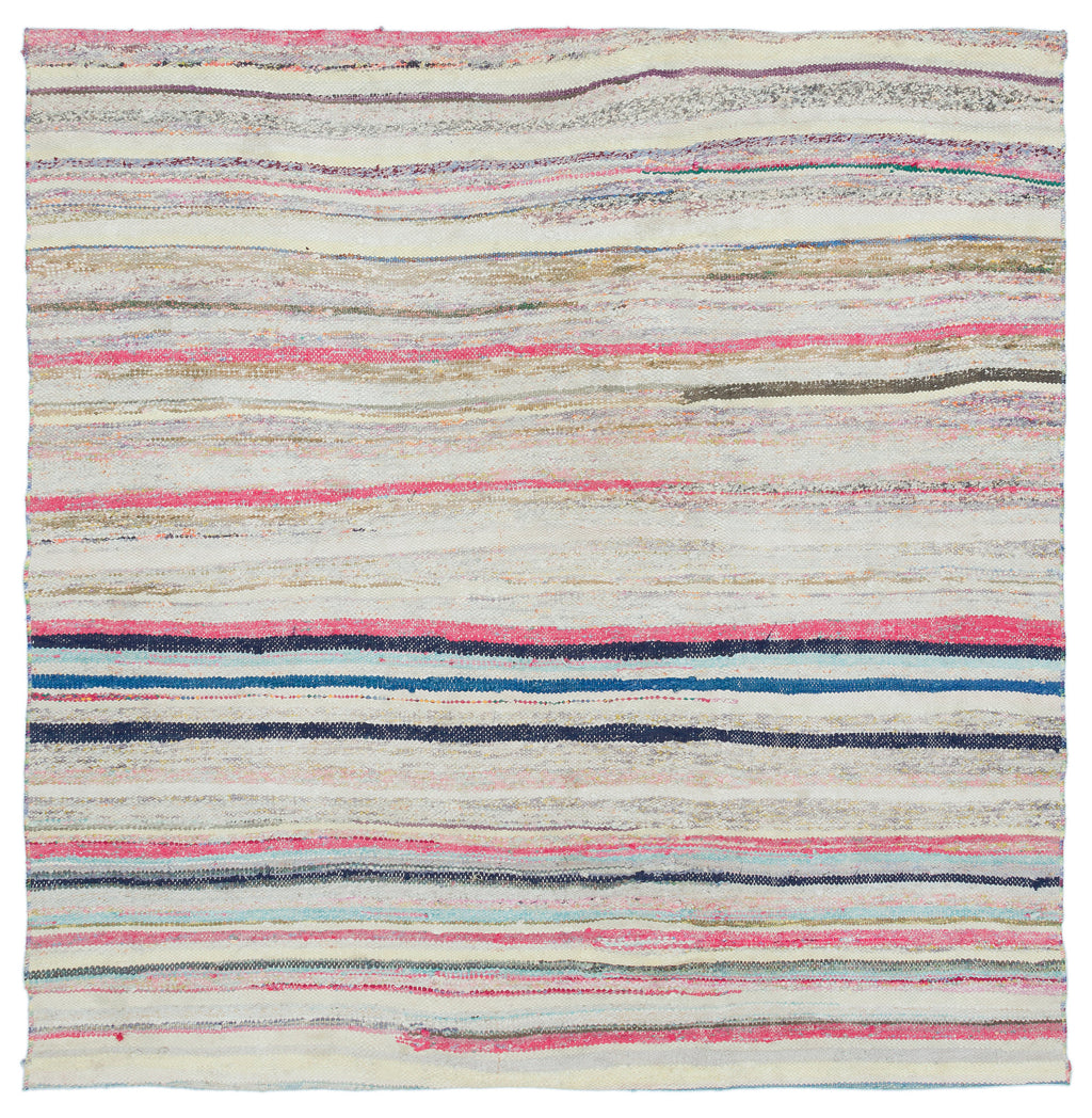 Chaput Over Dyed Kilim Rug 5'1'' x 5'2'' ft 155 x 157 cm
