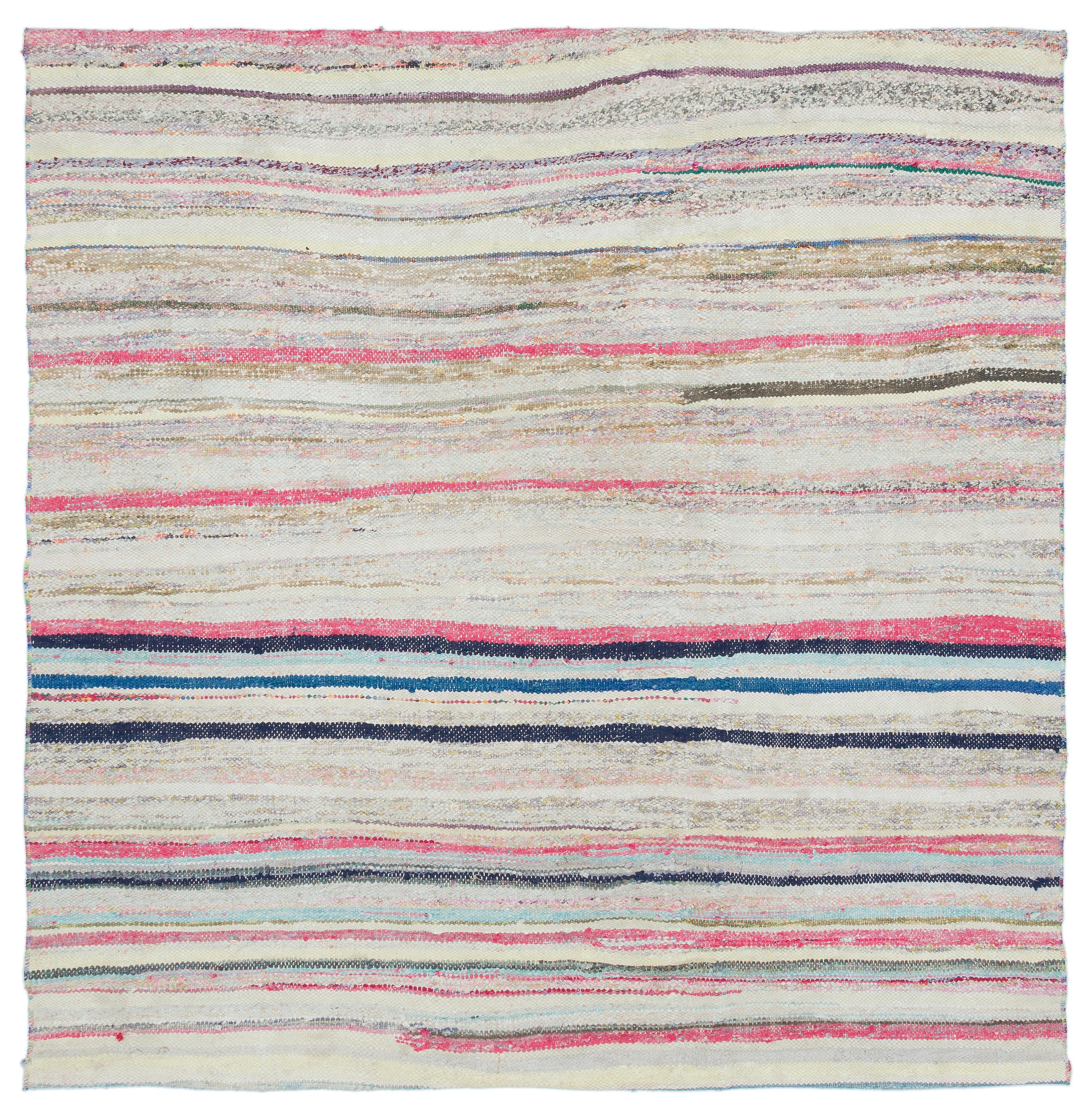 Chaput Over Dyed Kilim Rug 5'1'' x 5'2'' ft 155 x 157 cm