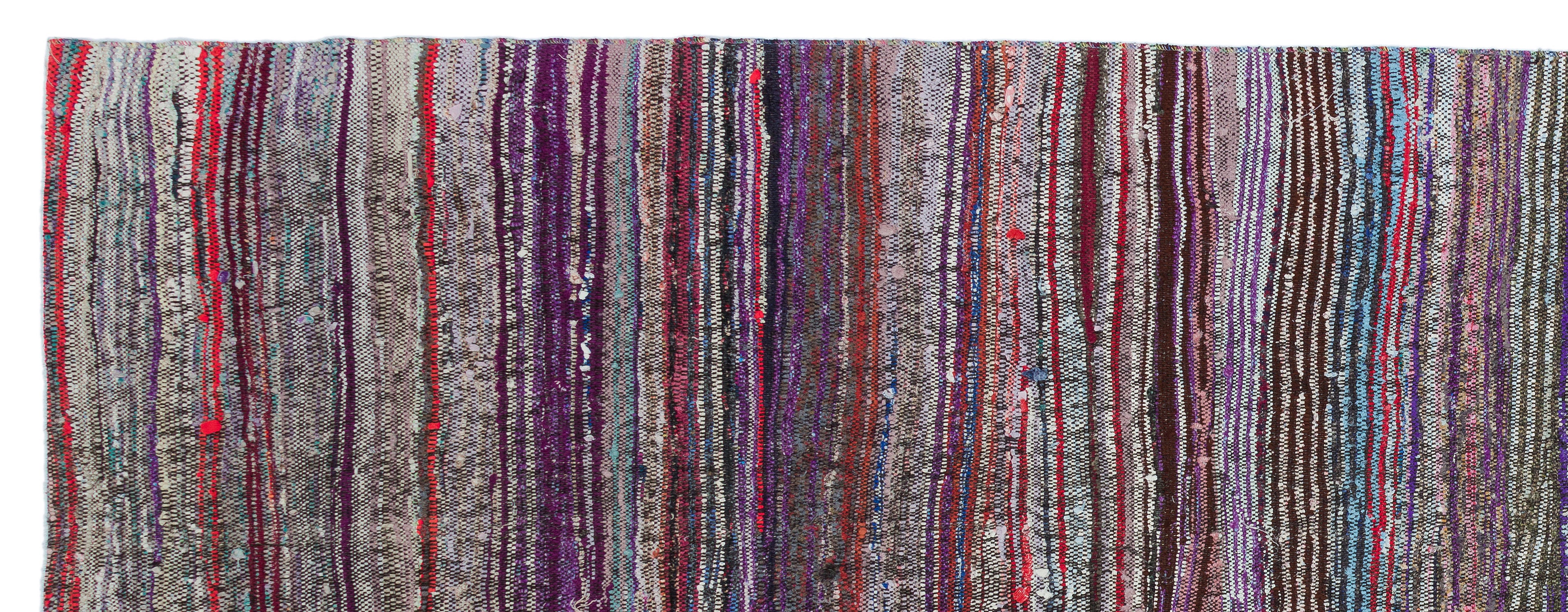 Chaput Over Dyed Kilim Rug 4'7'' x 12'0'' ft 140 x 366 cm