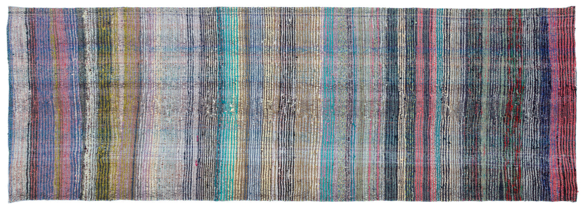 Chaput Over Dyed Kilim Rug 4&#39;3&#39;&#39; x 12&#39;5&#39;&#39; ft 130 x 378 cm