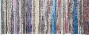 Chaput Over Dyed Kilim Rug 4'5'' x 11'3'' ft 135 x 344 cm