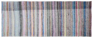 Chaput Over Dyed Kilim Rug 4'5'' x 11'3'' ft 135 x 344 cm