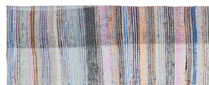 Chaput Over Dyed Kilim Rug 4'5'' x 11'3'' ft 135 x 344 cm