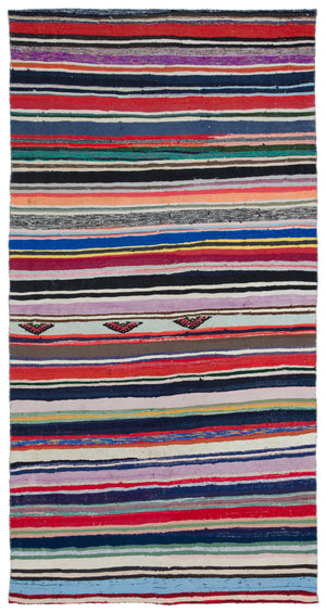 Chaput Over Dyed Kilim Rug 5'4'' x 9'11'' ft 162 x 303 cm