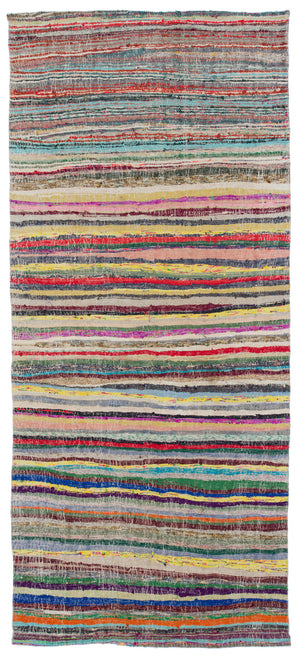 Chaput Over Dyed Kilim Rug 4'10'' x 11'1'' ft 147 x 338 cm