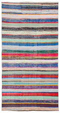 Chaput Over Dyed Kilim Rug 5'4'' x 10'2'' ft 163 x 310 cm