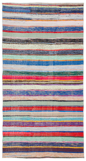 Chaput Over Dyed Kilim Rug 5'4'' x 10'2'' ft 163 x 310 cm