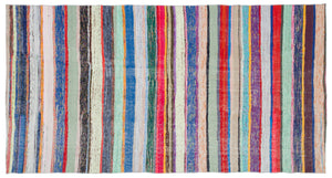 Chaput Over Dyed Kilim Rug 5'4'' x 10'2'' ft 163 x 310 cm