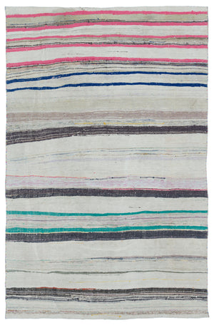 Chaput Over Dyed Kilim Rug 5'5'' x 8'5'' ft 165 x 257 cm