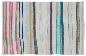 Chaput Over Dyed Kilim Rug 5'5'' x 8'5'' ft 165 x 257 cm