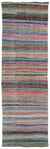 Chaput Over Dyed Kilim Rug 4'3'' x 13'1'' ft 129 x 398 cm