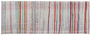 Chaput Over Dyed Kilim Rug 3'4'' x 8'10'' ft 102 x 270 cm