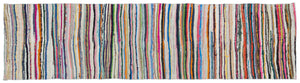 Chaput Over Dyed Kilim Rug 2'8'' x 10'5'' ft 82 x 318 cm