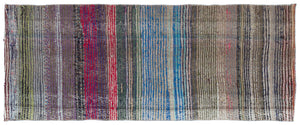 Chaput Over Dyed Kilim Rug 2'6'' x 6'4'' ft 77 x 194 cm