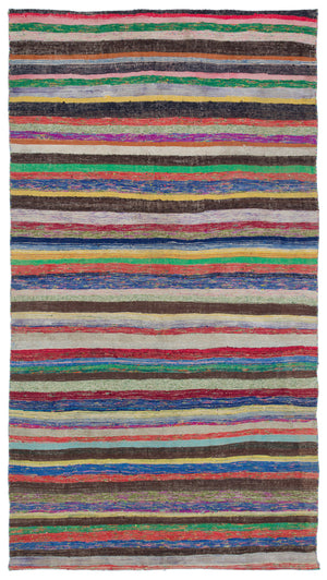 Chaput Over Dyed Kilim Rug 5'3'' x 9'7'' ft 161 x 293 cm