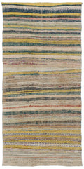 Chaput Over Dyed Kilim Rug 4'4'' x 8'11'' ft 133 x 271 cm
