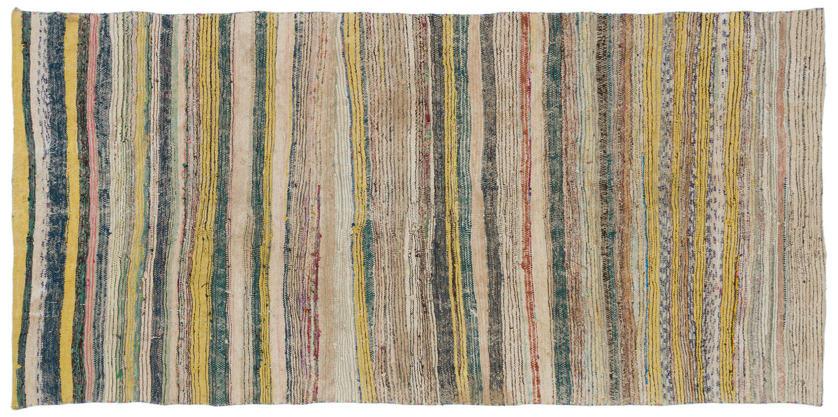 Chaput Over Dyed Kilim Rug 4&#39;4&#39;&#39; x 8&#39;11&#39;&#39; ft 133 x 271 cm