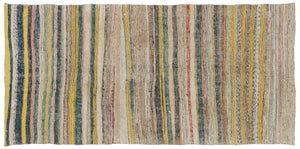 Chaput Over Dyed Kilim Rug 4'4'' x 8'11'' ft 133 x 271 cm