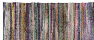 Chaput Over Dyed Kilim Rug 4'5'' x 10'11'' ft 135 x 332 cm