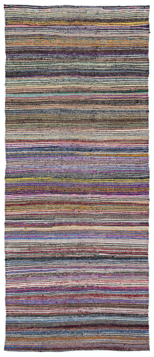 Chaput Over Dyed Kilim Rug 4'5'' x 10'11'' ft 135 x 332 cm
