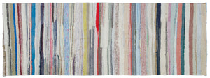 Chaput Over Dyed Kilim Rug 3'12'' x 11'2'' ft 121 x 340 cm