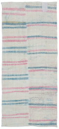 Chaput Over Dyed Kilim Rug 3'8'' x 8'5'' ft 111 x 257 cm