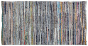 Chaput Over Dyed Kilim Rug 5'5'' x 10'2'' ft 164 x 310 cm