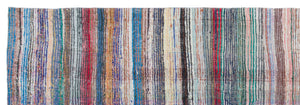 Chaput Over Dyed Kilim Rug 4'1'' x 12'0'' ft 124 x 367 cm