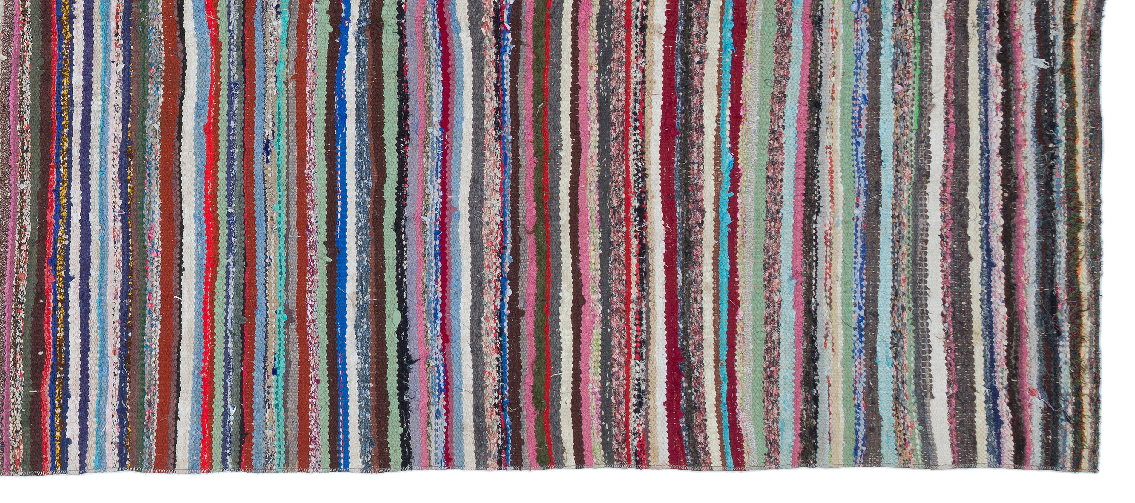 Chaput Over Dyed Kilim Rug 4'8'' x 11'2'' ft 142 x 341 cm