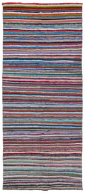 Chaput Over Dyed Kilim Rug 4'8'' x 11'2'' ft 142 x 341 cm