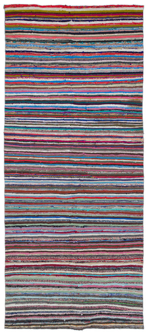 Chaput Over Dyed Kilim Rug 4'8'' x 11'2'' ft 142 x 341 cm