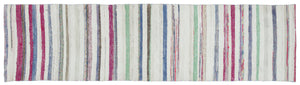 Chaput Over Dyed Kilim Rug 2'4'' x 9'1'' ft 71 x 276 cm
