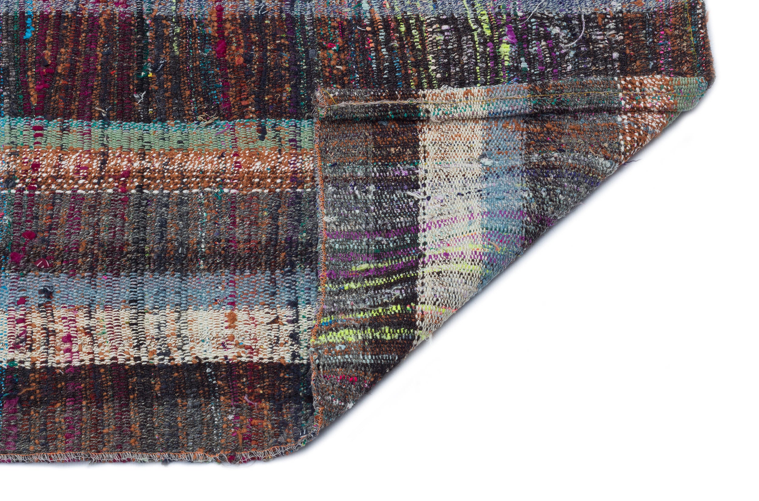 Chaput Over Dyed Kilim Rug 3'3'' x 6'9'' ft 100 x 207 cm