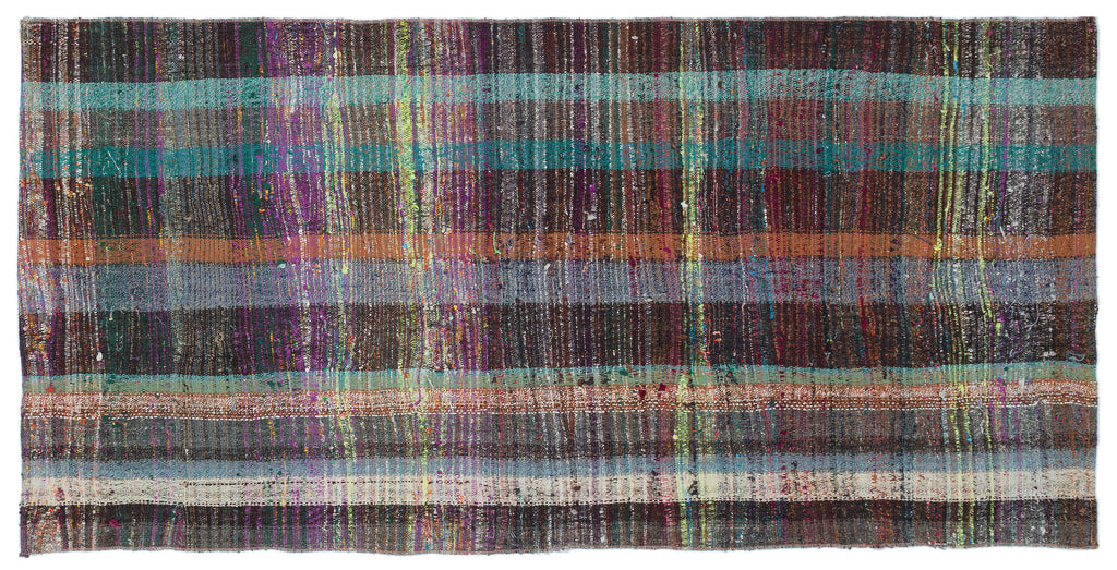 Chaput Over Dyed Kilim Rug 3'3'' x 6'9'' ft 100 x 207 cm
