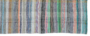 Chaput Over Dyed Kilim Rug 4'2'' x 10'12'' ft 128 x 335 cm