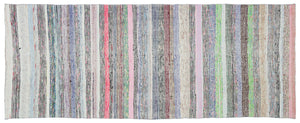 Chaput Over Dyed Kilim Rug 4'5'' x 11'2'' ft 134 x 340 cm
