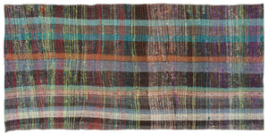 Chaput Over Dyed Kilim Rug 3'3'' x 6'10'' ft 100 x 208 cm