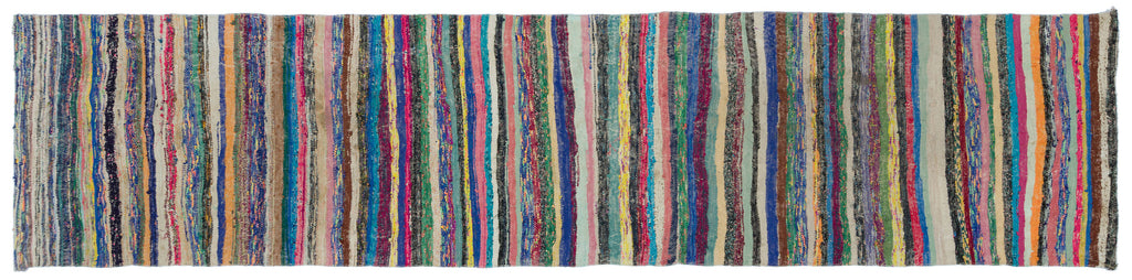 Chaput Over Dyed Kilim Rug 3'3'' x 13'7'' ft 98 x 414 cm