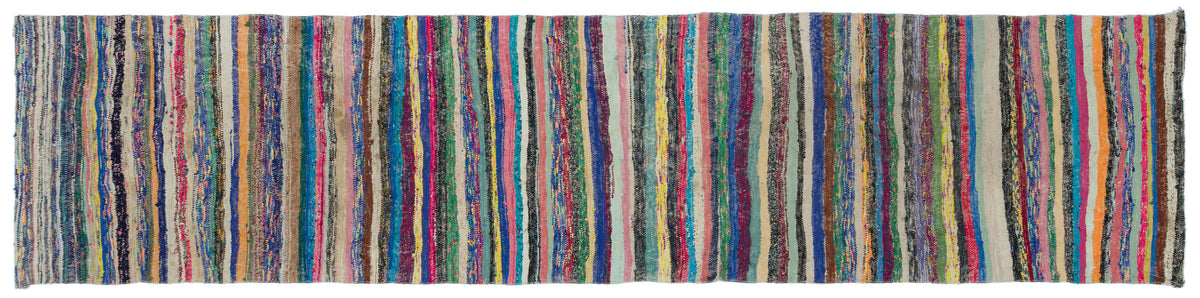 Chaput Over Dyed Kilim Rug 3&#39;3&#39;&#39; x 13&#39;7&#39;&#39; ft 98 x 414 cm
