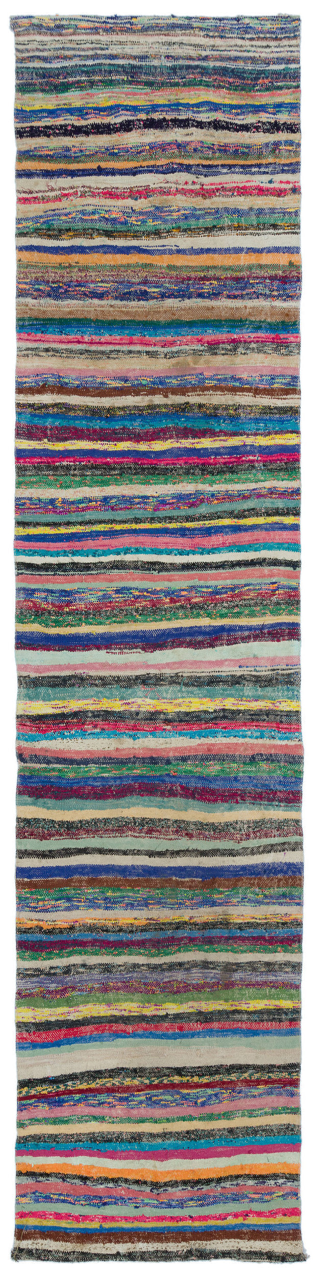 Chaput Over Dyed Kilim Rug 3'3'' x 13'7'' ft 98 x 414 cm