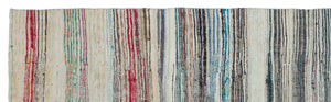 Chaput Over Dyed Kilim Rug 3'11'' x 13'10'' ft 119 x 421 cm