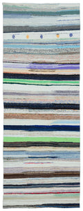 Chaput Over Dyed Kilim Rug 5'5'' x 14'3'' ft 164 x 435 cm