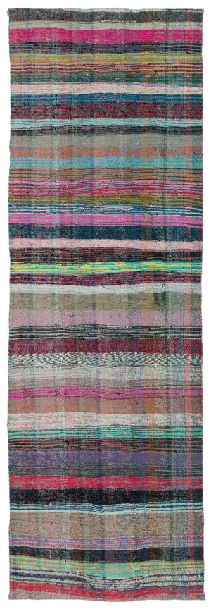 Chaput Over Dyed Kilim Rug 4'6'' x 13'5'' ft 137 x 410 cm