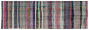 Chaput Over Dyed Kilim Rug 4'6'' x 13'5'' ft 137 x 410 cm